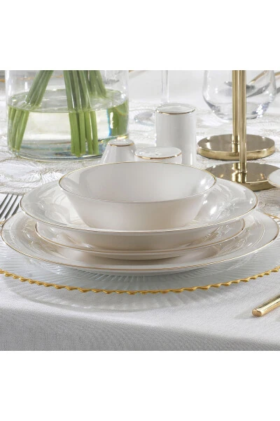 Lumina Dinner Set - 56 Pieces - Gold - Modazone (1)