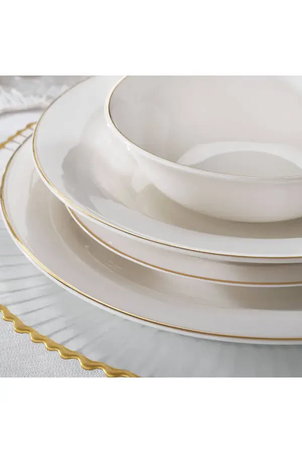 Lumina Dinner Set - 56 Pieces - Gold - 4
