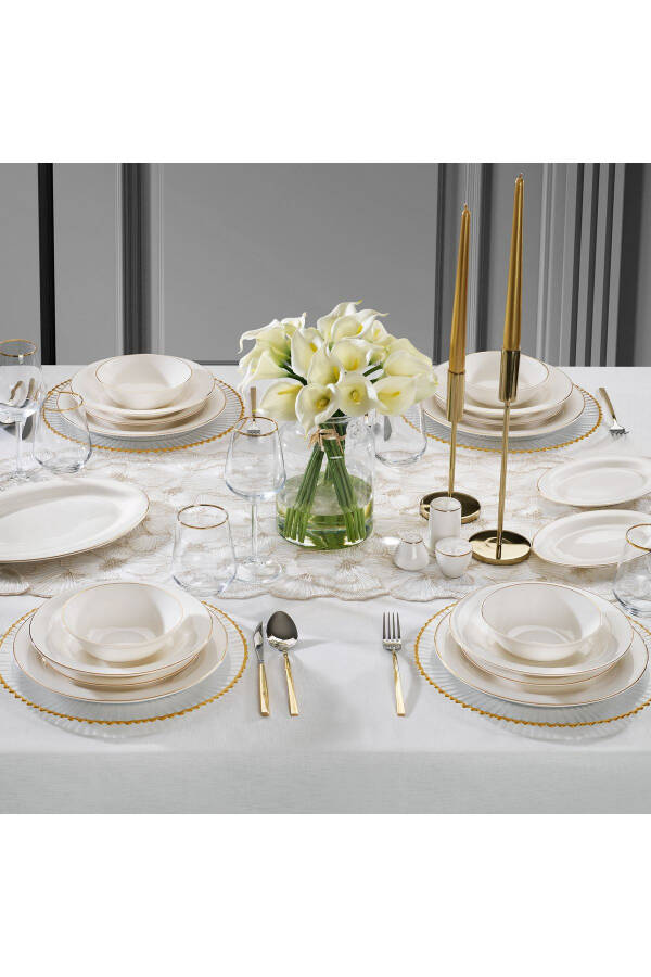 Lumina Dinner Set - 56 Pieces - Gold - 1