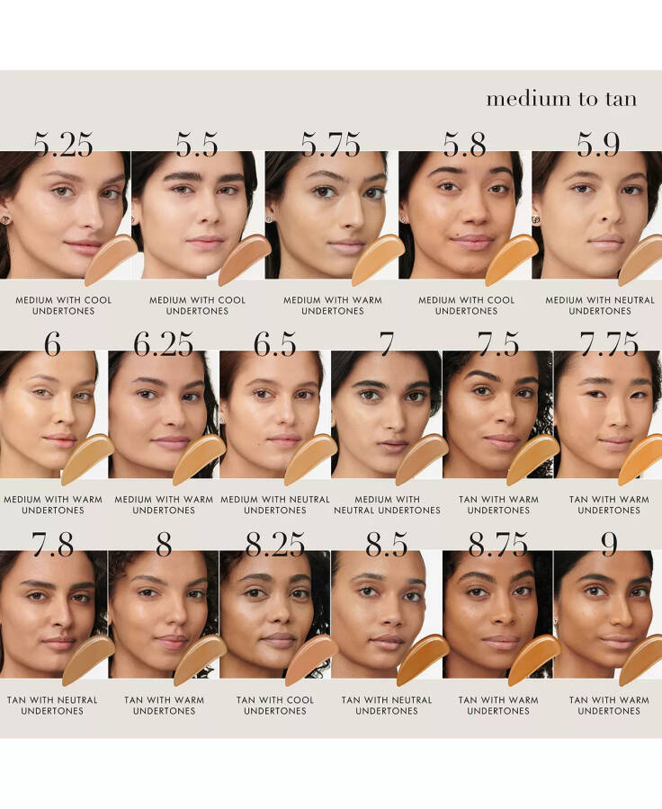 Luminous Silk Natural Glow Foundation 6.25 O'rta - Tanga Rangli, Oltin Rangli - 5