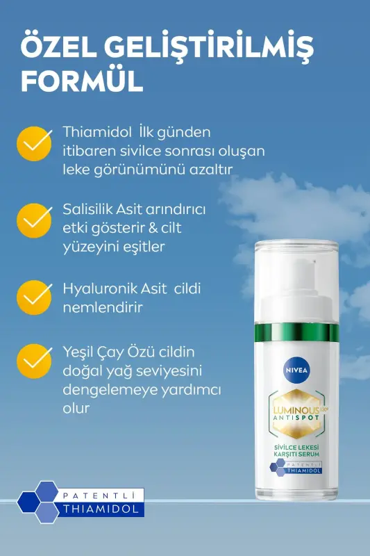 Luminous630 Akne Dog'rilashga Qarshi Serum 30ml, Salitsil Kislota Giyaluron Kislota, Yog'li Teri Uchun - 3