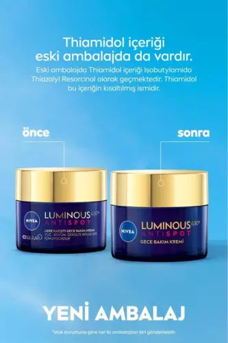 Luminous630 Anti-Spot Night Face Cream 50ml, Skin Tone Equalizer, Hyaluronic Acid - 3