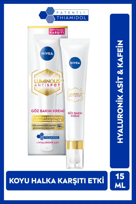 Luminous630 Koyu Halka Karşıtı Göz Bakım Kremi 15 ml,Nemlendirici,Thiamidol,Hyaluronik Asit - 1