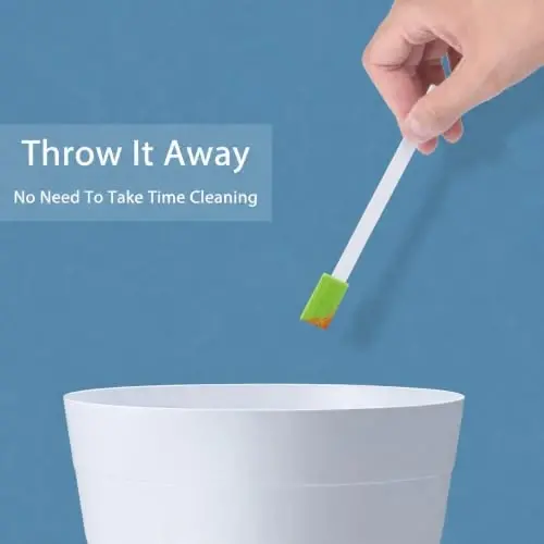Lumkew Crevice Cleaning Brushes Tool for Tiny Small Spaces, 40Pcs, Green | Tiny Nook and Cranny Cleaning Tools Cleaner Toilet Seat Detail Thin Tight Gaps Vent Grooves Housekeeping Household Use - 6
