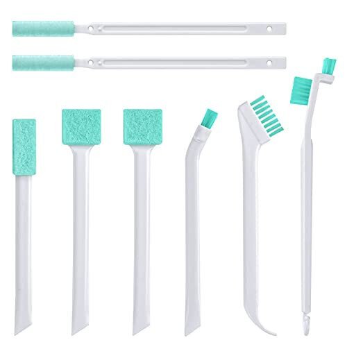 Lumkew Small Cleaning Brush Tight Spaces, 8pcs Crevice Cleaning Brushes Tool for Household Use, Tiny Cleaning Brush Mini Parts Humidifier Toaster - Lumkew