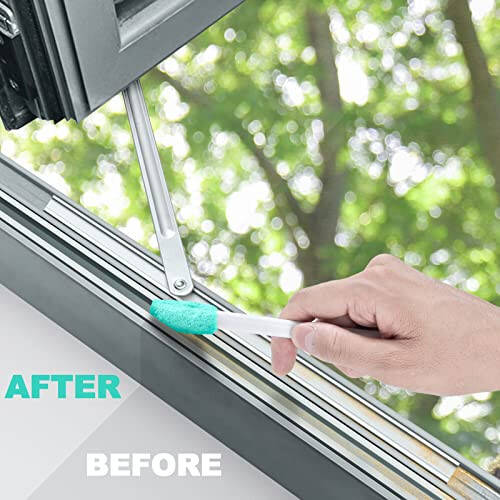 Lumkew Small Cleaning Brush Tight Spaces, 8pcs Crevice Cleaning Brushes Tool for Household Use, Tiny Cleaning Brush Mini Parts Humidifier Toaster - 2