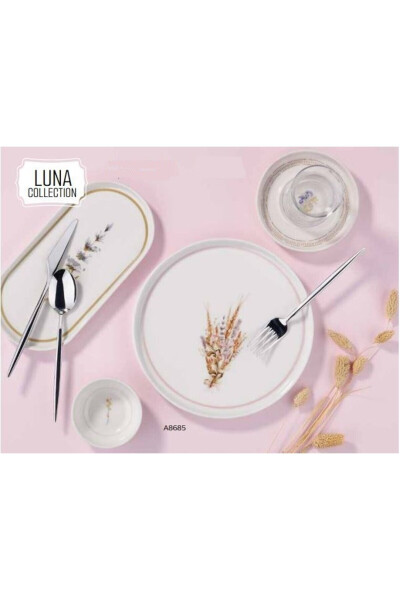 Luna 26 Prç Kahvaltı Takımı A8685 (8691607868500) - beyaz - KORKMAZ