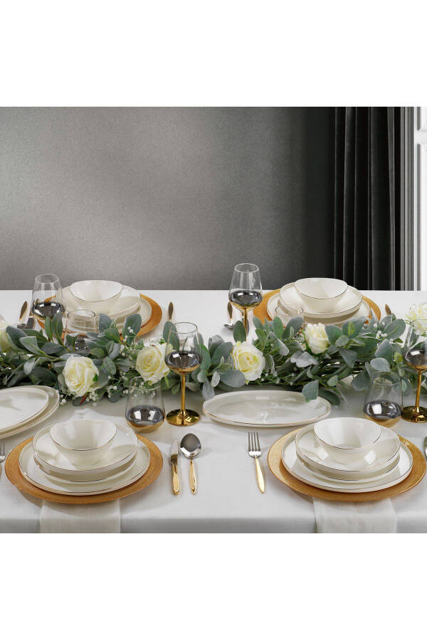 Luna Dinner Set 56 Pieces - Gold03 - 2