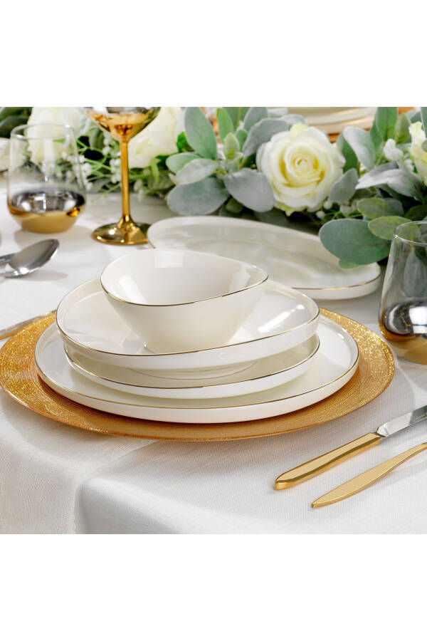 Luna Dinner Set 56 Pieces - Gold03 - 8