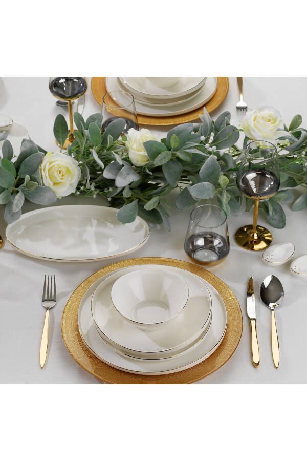 Luna Dinner Set 56 Pieces - Gold03 - 11