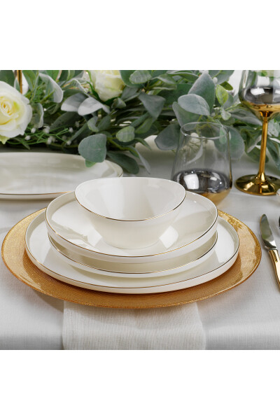 Luna Dinner Set 56 Pieces - Gold03 - 14