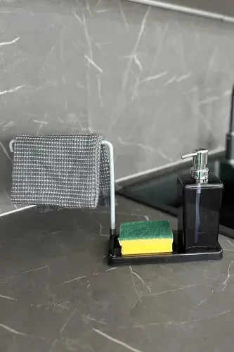 Luna Paslanmaz Aluminyum Bez Askılı Mutfak Sıvı Sa - 3