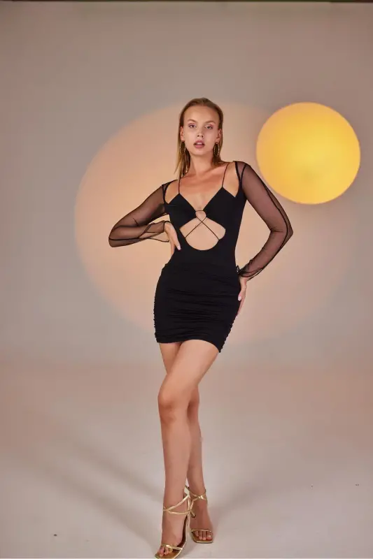 Lunar Dress Black-Black - 2