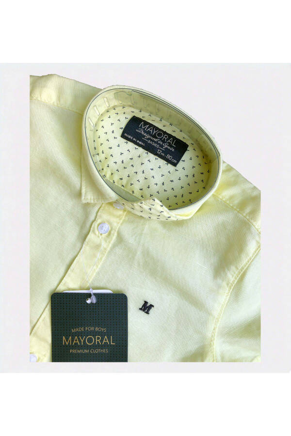 LUPIA Mayoral Baby Yellow COTTON - LINEN Children's Shirt - 2