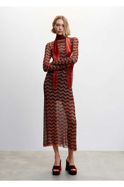 Lurex Knit Dress - MANGO WOMAN (1)