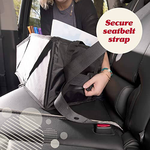 Lusso Gear Car Seat Organizer for Front or Backseat - Great for Adults & Kids, Features 9 Storage Compartments for Toys, Magazines, Tissues, Maps, Books, Documents, Games & More (Floral) - 5