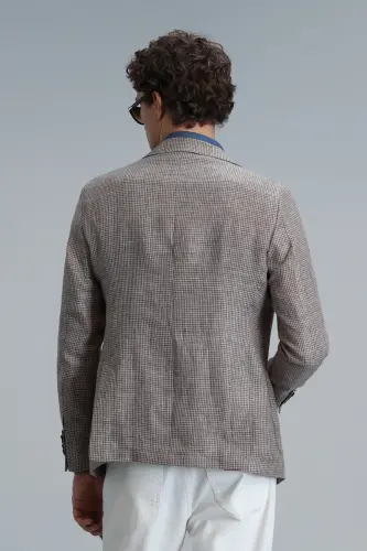 Luta Sport Erkaklar uchun Blazer Ko'ylagi Slim Fit Jigarrang - 6