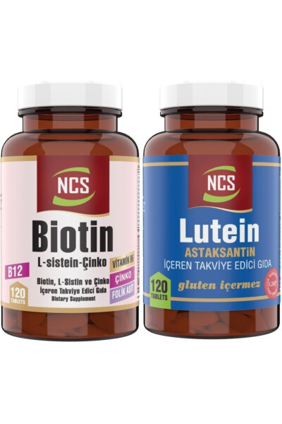 Lutein 15 Mg Astaksantin 120 Tablet Biotin 120 Tablet Sink Vitamin B Kompleksi - 1