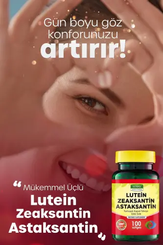 Lutein 15 mg Astaxanthin Zeaxanthin 100 Capsules - 3