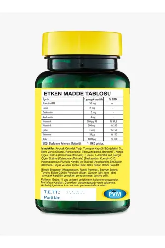 Lutein 15 mg Astaxanthin Zeaxanthin 100 Capsules - VITAPOL (1)