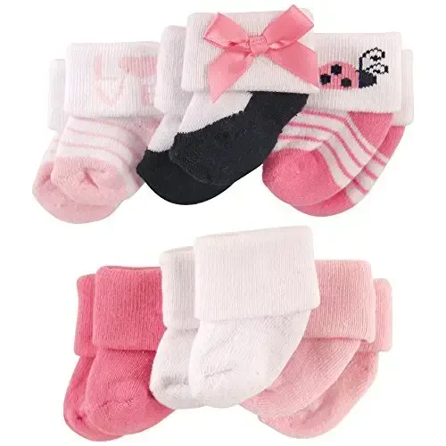 Luvable Friends Unisex Baby Newborn and Baby Socks Set 
