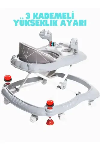 Lüx Ag'darilishning oldini oluvchi qo'shaloq to'xtovli yuruvchi aqliy rivojlanish o'yinchoqlar guruhi o'rgimchak 3 bosqichli-Antratsit ko'k - AYVELLA (1)