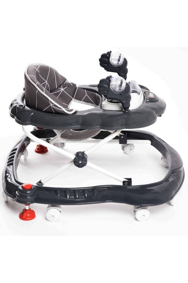 Lüx Oyuncaklı Müzikli Ve Işıklı 3 Kademeli Örümcek Bebek Yürüteci-Füme - 14