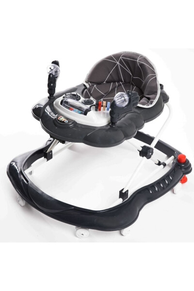 Lüx Oyuncaklı Müzikli Ve Işıklı 3 Kademeli Örümcek Bebek Yürüteci-Füme - 3