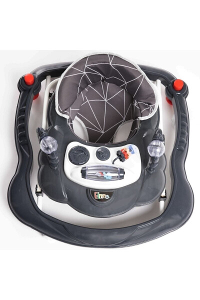 Lüx Oyuncaklı Müzikli Ve Işıklı 3 Kademeli Örümcek Bebek Yürüteci-Füme - 8