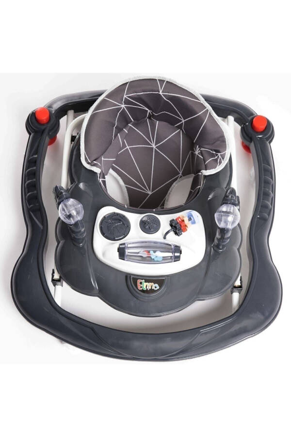 Lüx Oyuncaklı Müzikli Ve Işıklı 3 Kademeli Örümcek Bebek Yürüteci-Füme - 8