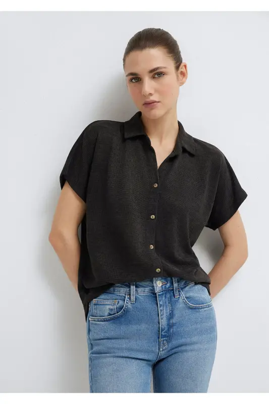 Lux Touch Antracit Polo Tişört Regular Fit / Norma - 1