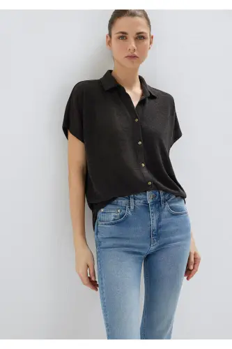 Lux Touch Antracit Polo Tişört Regular Fit / Norma - 3
