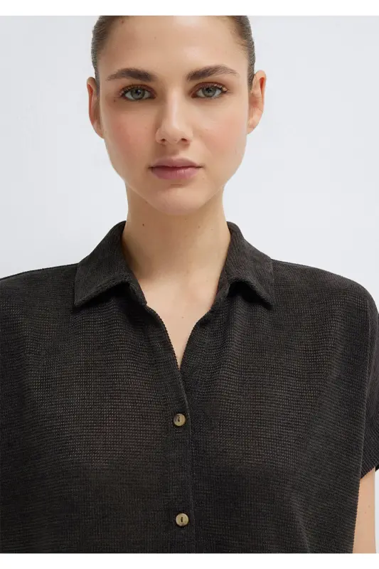 Lux Touch Antracit Polo Tişört Regular Fit / Norma - 7
