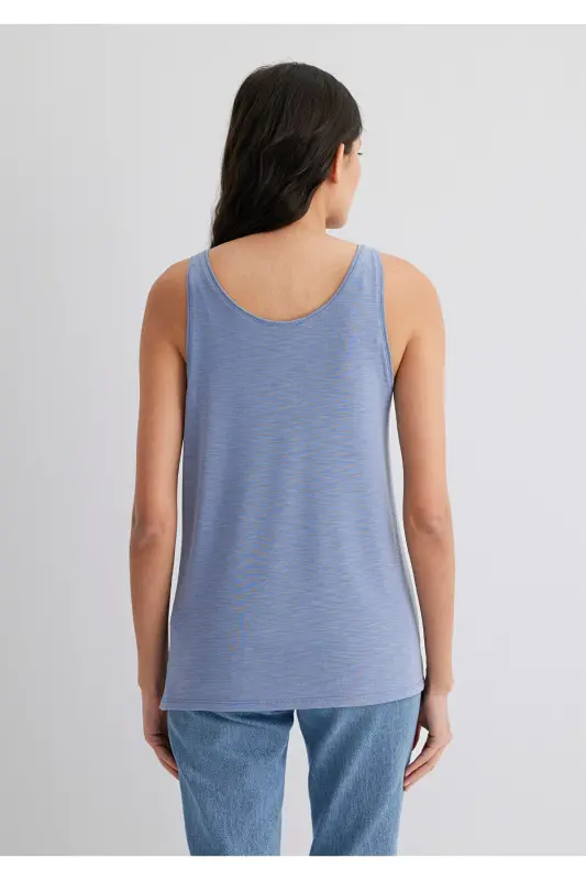Lux Touch (TENCEL™) Atlet Slim Fit / Dar Kesim 1613216-70850 - Mavi-70850 - 5