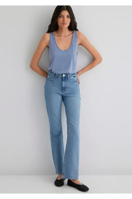 Lux Touch (TENCEL™) Atlet Slim Fit / Dar Kesim 1613216-70850-Mavi - 3