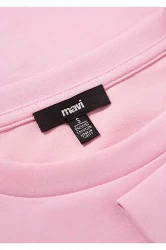 Soft-Premium Pembe (TENCEL™) Modal Karışımlı Sweatshirt 168837-71117 - Pembe-71117 - 8