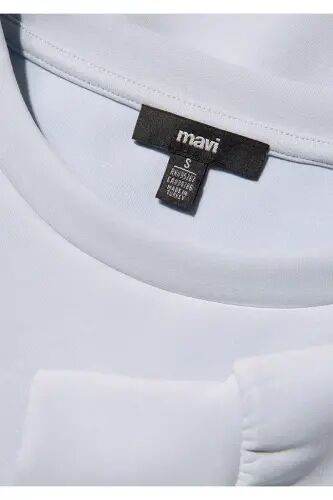 Lux Touch TENCEL TM Bisiklet Yaka Modal Sweatshirt 168837-89201 - Mavi-89201 - 6