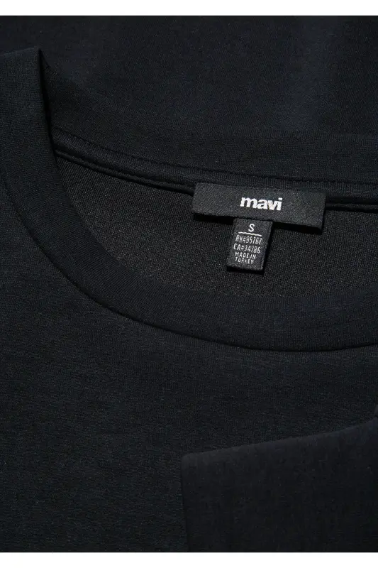 Lux Touch Tencel Tm Black Modal Sweatshirt 168837-900 - 8