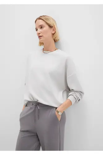 Lux Touch Tencel Tm Grey Modal Sweatshirt 168837-70074 - 2