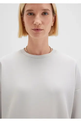 Lux Touch (TENCEL™) Modal Gri Sweatshirt 168837-70074-Gri - 6