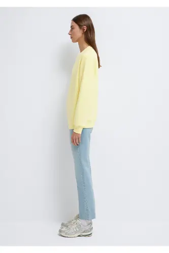 Soft-Premium Sarı (TENCEL™) Modal Karışımlı Sweatshirt 168837-91390 - Sarı - 5