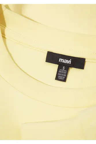 Soft-Premium Sarı (TENCEL™) Modal Karışımlı Sweatshirt 168837-91390 - Sarı - 8
