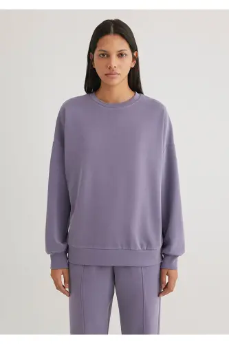 Lux Touch Tencel Tm Mor Modal Sweatshirt 168837-70608 - Mor-70608 - 3
