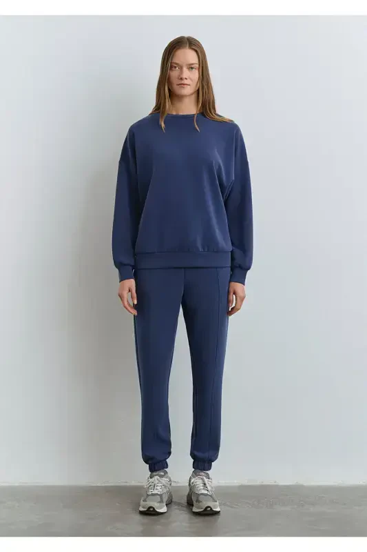 Lux Touch Tencel Tm Navy Modal Sweatshirt 168837-70491 - 2