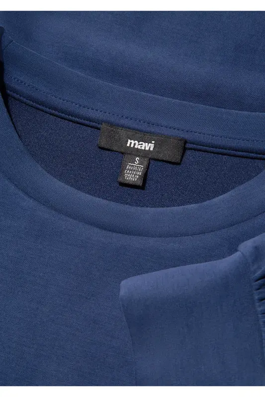 Lux Touch Tencel Tm Navy Modal Sweatshirt 168837-70491 - 6