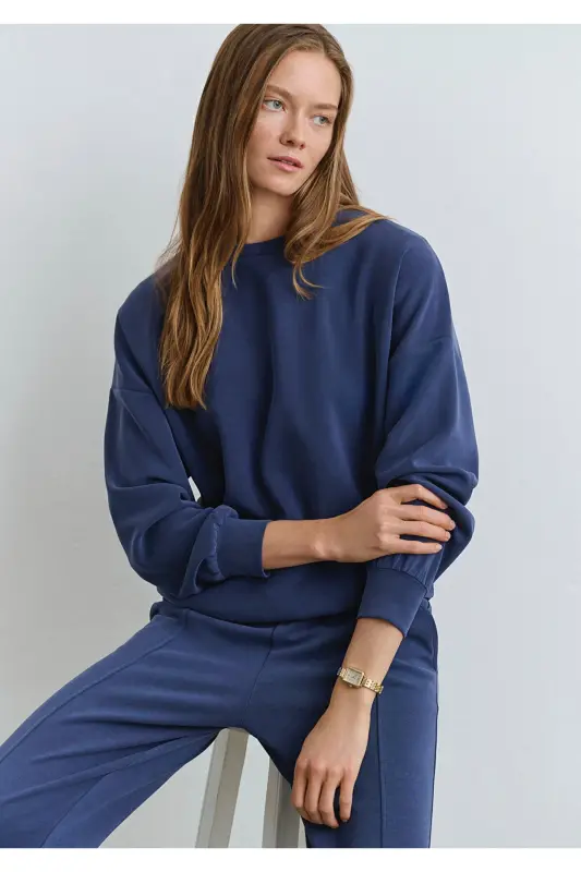 Lux Touch Tencel Tm Navy Modal Sweatshirt 168837-70491 - MAVI
