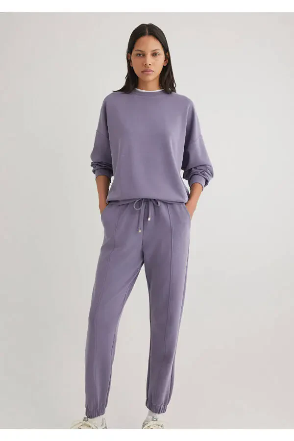 Lux Touch Tencel Tm Purple Modal Sweatshirt 168837-70608 - 1