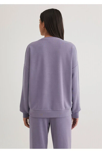 Lux Touch Tencel Tm Purple Modal Sweatshirt 168837-70608 - 4