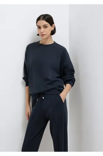 Soft-Premium Siyah (TENCEL™) Modal Karışımlı Sweatshirt 168837-900 - (No Color) - 3