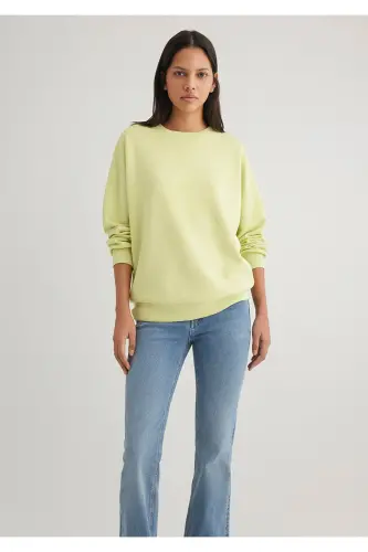 Lux Touch Tencel Tm Yeşil Modal Sweatshirt 168837-71498-Yeşil - 1